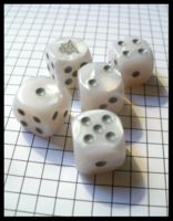 Dice : Dice - Game Dice - Mechwarrior Grey on Pearl White